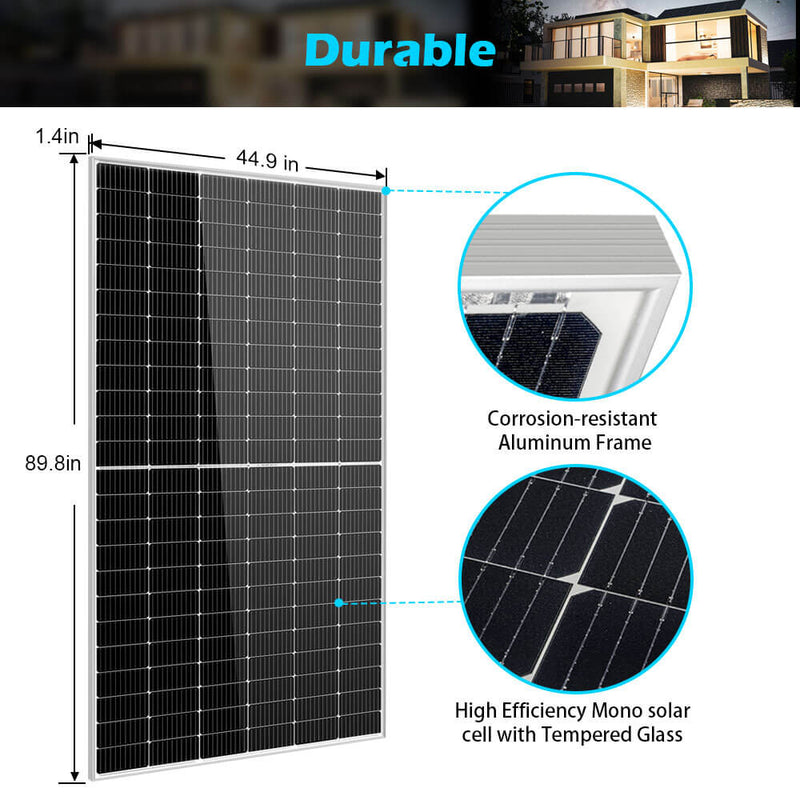 Load image into Gallery viewer, Dark Slate Gray SunGoldPower 550 Watt Monocrystalline PERC Solar Panel
