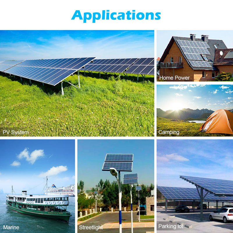 Load image into Gallery viewer, Cadet Blue SunGoldPower 100 Watt Monocrystalline Solar Panel
