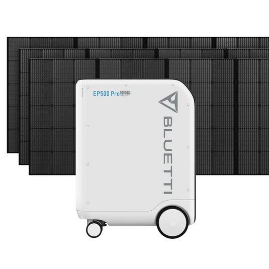 Dark Slate Gray Bluetti EP500Pro Solar Power Station | 3,000W 5,120Wh