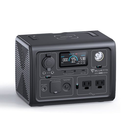 Dark Slate Gray Bluetti EB3A Portable Power Station | 600W 268Wh