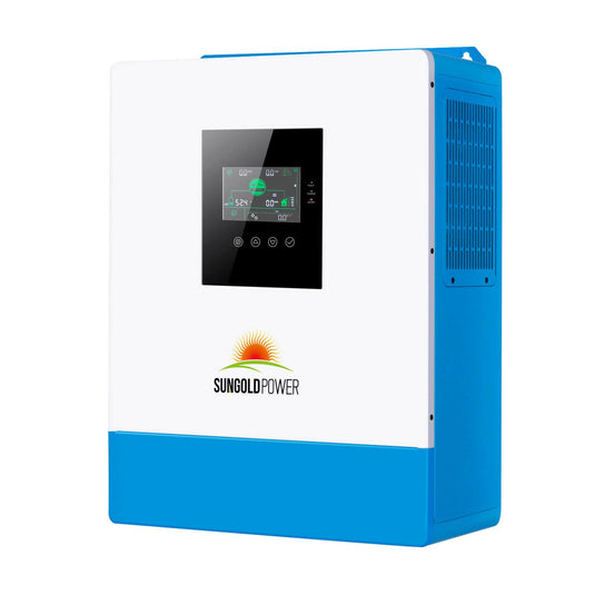 Light Sea Green SunGoldPower 5000W 48V Solar Charger Inverter