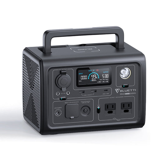 Dark Slate Gray Bluetti EB3A Portable Power Station | 600W 268Wh