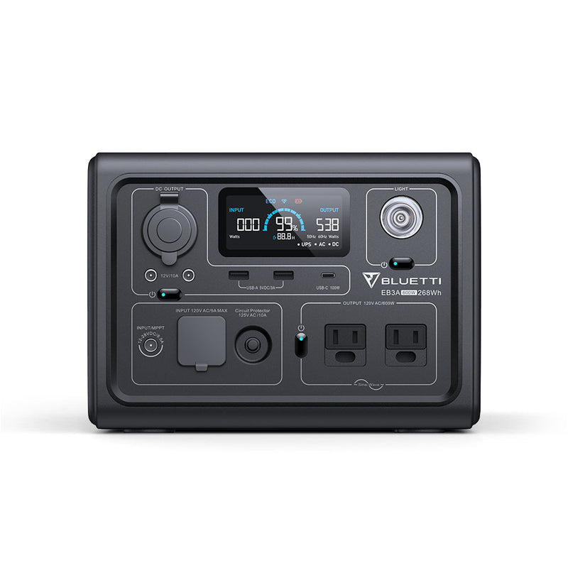 Load image into Gallery viewer, Dark Slate Gray Bluetti EB3A Portable Power Station | 600W 268Wh
