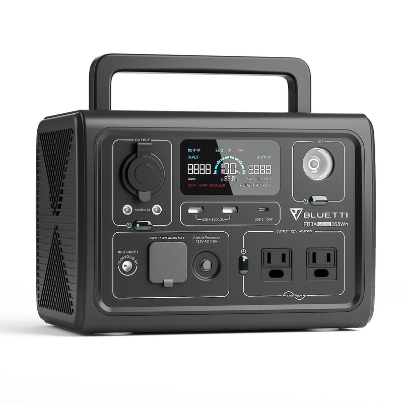 Load image into Gallery viewer, Dark Slate Gray Bluetti EB3A Portable Power Station | 600W 268Wh
