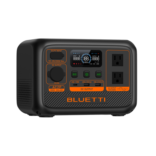 Dark Slate Gray Bluetti AC2P Portable Power Station | 300W 230.4Wh