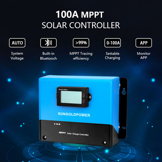 Black SunGoldPower Off-Grid Solar Kit 18000W 48VDC 120V/240V LifePo4 20.48KWH Lithium Battery 18 X 415 Watts Solar Panels