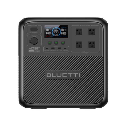 Dark Slate Gray Bluetti AC180T Portable Power Station | 1,800W,1433Wh