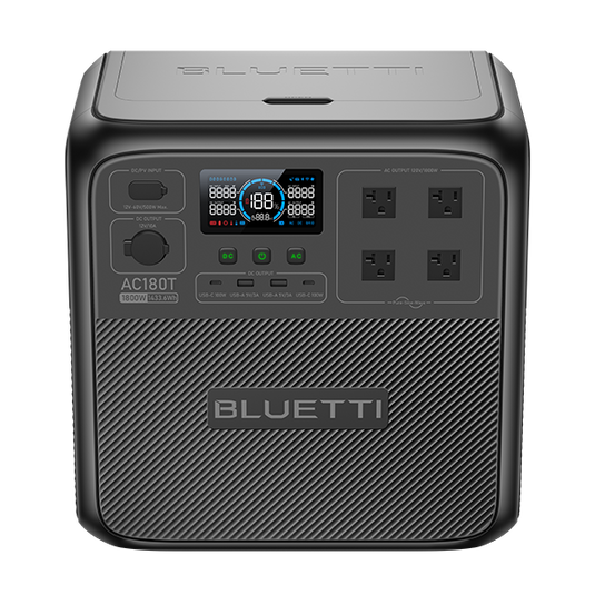 Dark Slate Gray Bluetti AC180T Portable Power Station | 1,800W,1433Wh