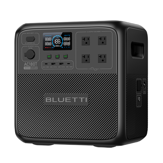 Dark Slate Gray Bluetti AC180T Portable Power Station | 1,800W,1433Wh