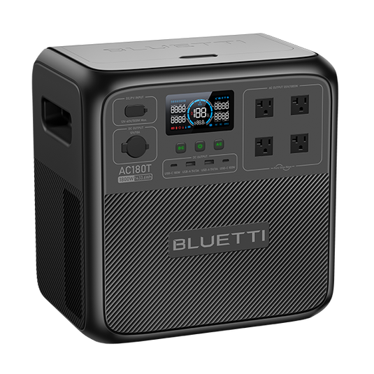 Dark Slate Gray Bluetti AC180T Portable Power Station | 1,800W,1433Wh