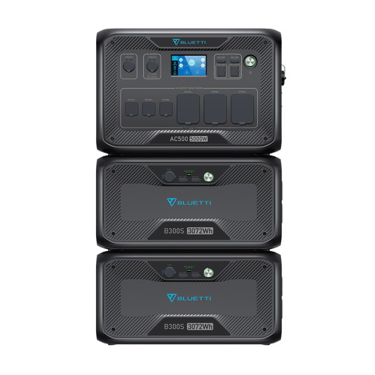 Dark Slate Gray Bluetti AC500+B300S | Home Battery Backup