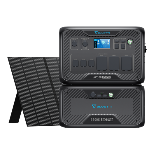 Dark Slate Gray Bluetti AC500+B300S | Home Battery Backup