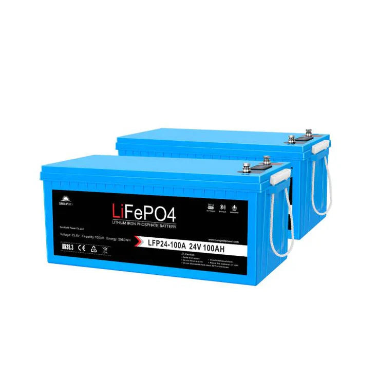 Load image into Gallery viewer, Dodger Blue SunGoldPower 12V 200Ah LiFePo4 Deep Cycle Lithium Battery
