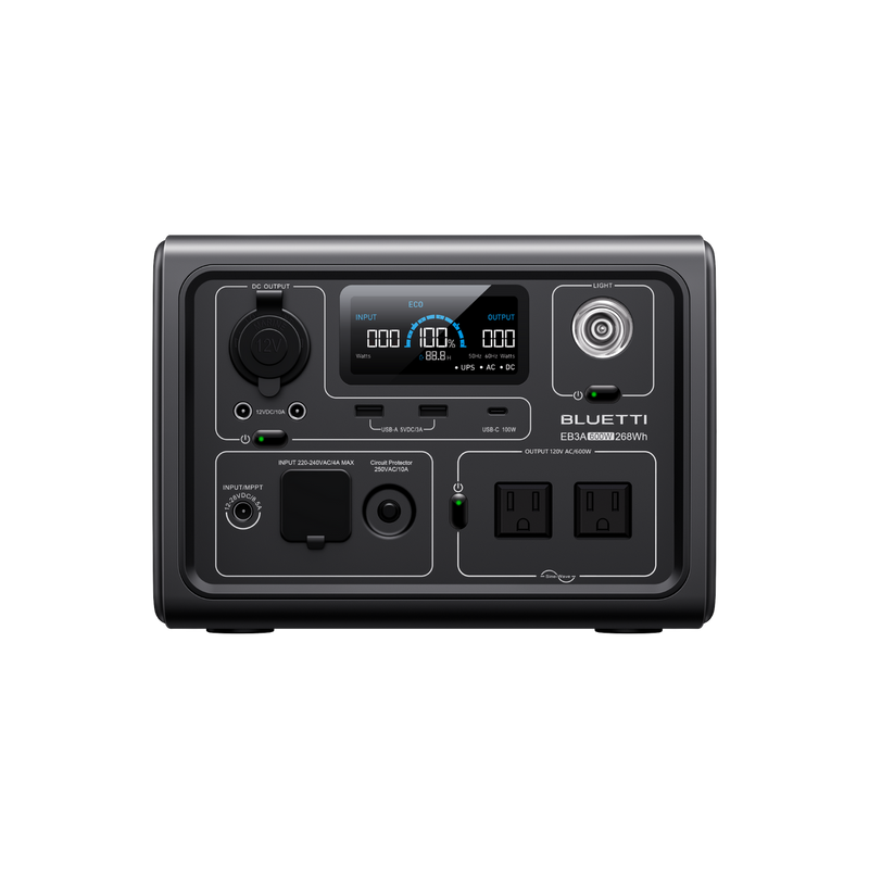 Load image into Gallery viewer, Dark Slate Gray Bluetti EB3A Portable Power Station | 600W 268Wh
