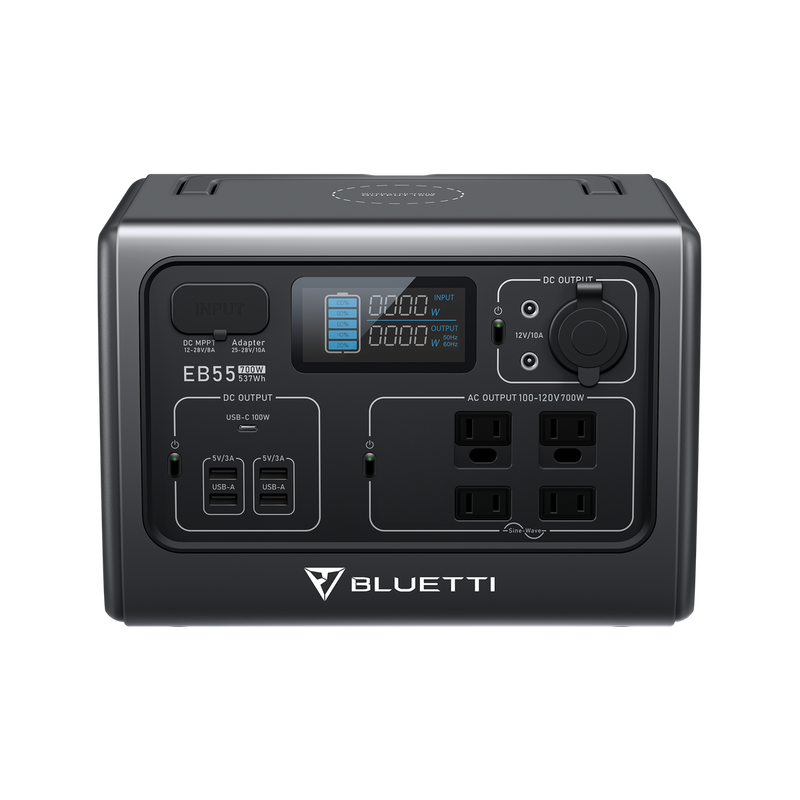 Load image into Gallery viewer, Dark Slate Gray Bluetti EB55 Portable Power Station | 700W 537Wh
