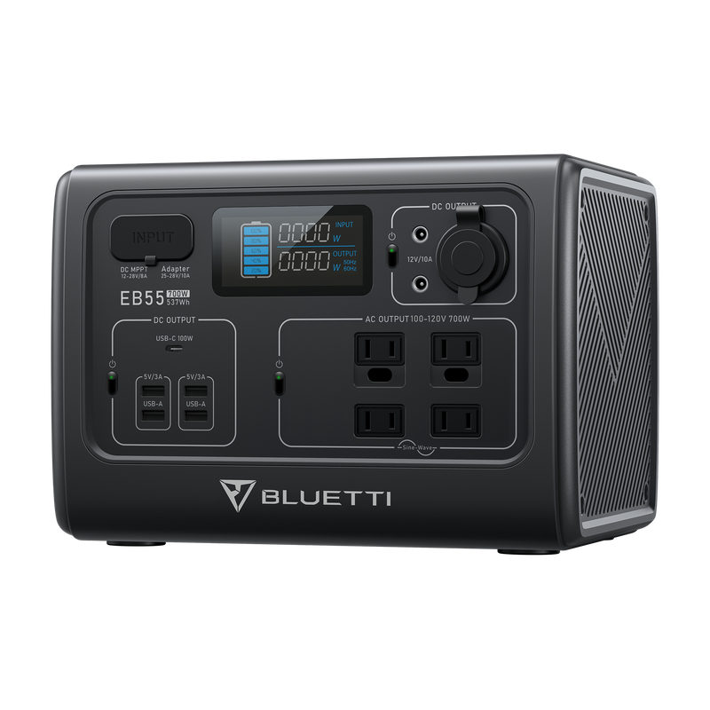 Load image into Gallery viewer, Dark Slate Gray Bluetti EB55 Portable Power Station | 700W 537Wh
