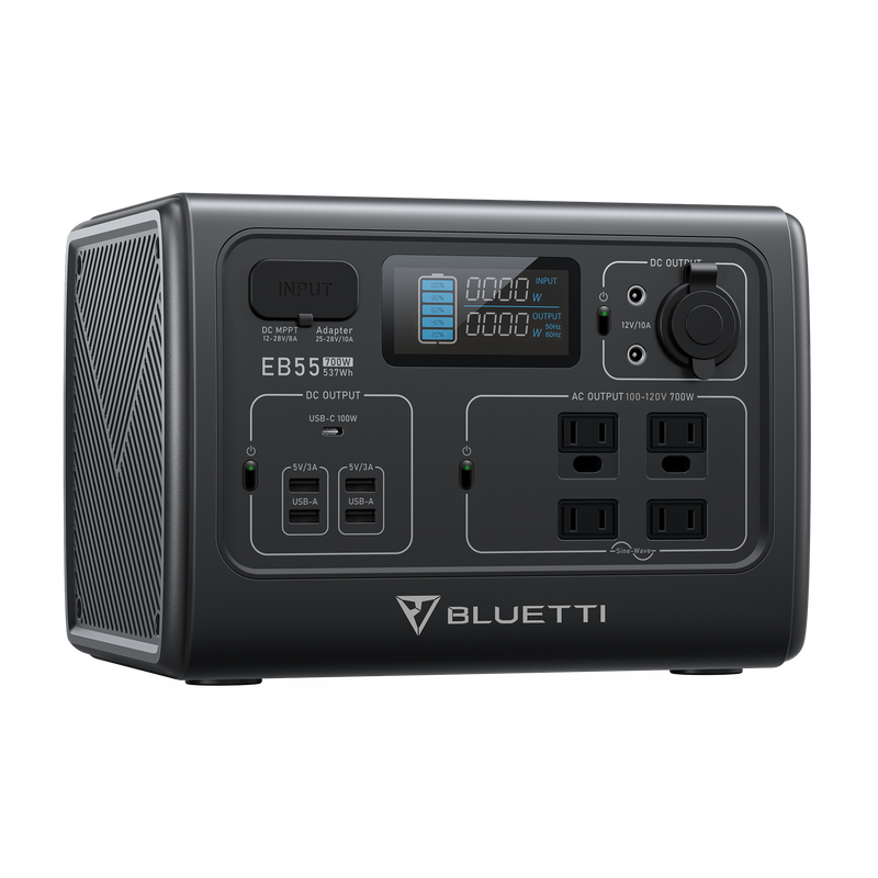 Load image into Gallery viewer, Dark Slate Gray Bluetti EB55 Portable Power Station | 700W 537Wh
