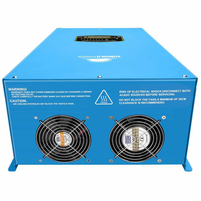 Load image into Gallery viewer, Steel Blue SunGoldPower 15000W 48V Split Phase Pure Sine Wave Inverter Charger
