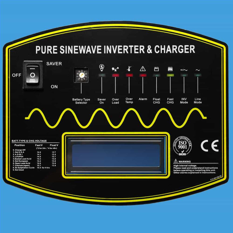 Load image into Gallery viewer, Cornflower Blue SunGoldPower 15000W 48V Split Phase Pure Sine Wave Inverter Charger
